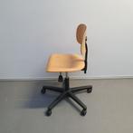 Labkoo houten werkstoel burostoel verrijdbaar hout, Gebruikt, Bureaustoel, Zwart, Ophalen