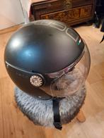 DEMM fashion scooterhelm matzwart met vizier. maat M, Ophalen, Gebruikt, Medium, DEMM