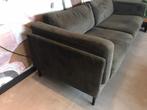 Comfortabele fluweel donkergroene bank te koop!, Huis en Inrichting, Ophalen, Driepersoons, 75 tot 100 cm, Zo goed als nieuw