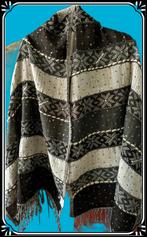 Prachtige wollen Kashmir sjaal, Ophalen of Verzenden, Zo goed als nieuw, Maat 46/48 (XL) of groter