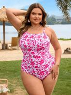 Badpak roze wit bloemen. Maat 54 56 58 60 62 grote maten, Kleding | Dames, Badmode en Zwemkleding, Ophalen of Verzenden, Nieuw