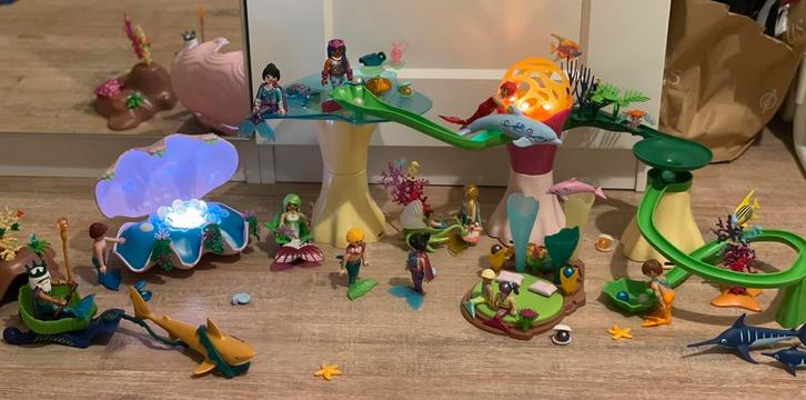 Playmobil verschillende zeemeerminnen sets groot, Kinderen en Baby's, Speelgoed | Playmobil, Zo goed als nieuw, Complete set, Ophalen of Verzenden