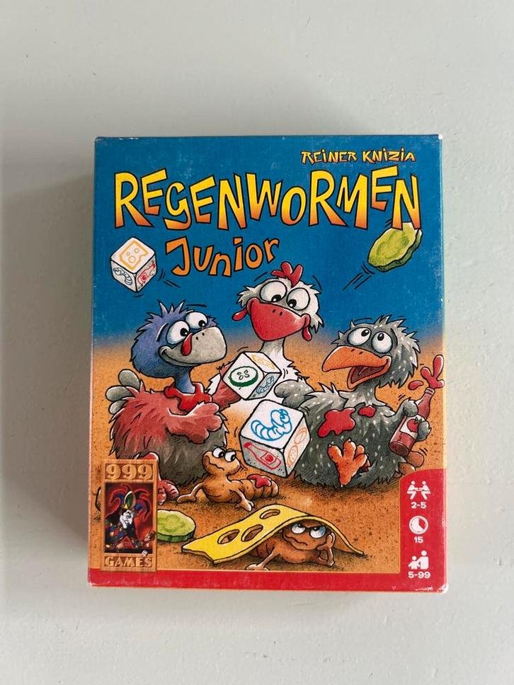 Regenwormen Junior Bordspel, Hobby en Vrije tijd, Gezelschapsspellen | Bordspellen, Gebruikt, Een of twee spelers, Ophalen