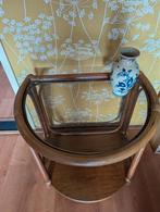 bijzettafel van rotan met rookglas, Ophalen, Huis en Inrichting