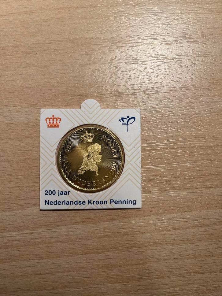Penning 200 jaar Koninkrijk Nederland, Postzegels en Munten, Munten en Bankbiljetten | Toebehoren, Overige typen, Ophalen of Verzenden