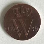 Halve cent Nederland 1859, Ophalen of Verzenden, Koning Willem III, Overige waardes, Losse munt