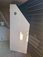 Opdekdeur voor kelder of kast, Kunststof, 80 tot 100 cm, Binnendeur, Ophalen of Verzenden