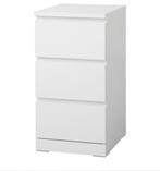 Ladekast 3 lades, wit, 40x78 cm, Huis en Inrichting, Kasten | Ladekasten, Ophalen, 50 tot 100 cm, Zo goed als nieuw, 3 of 4 laden
