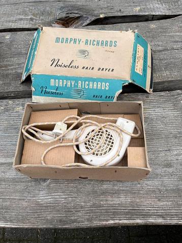 Morphy richards fohn hair dryer jaren 60 werkt wit + doos 20 beschikbaar voor biedingen