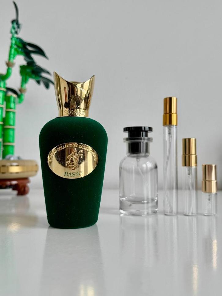 Sospiro Basso tester/sample/decant, Sieraden, Tassen en Uiterlijk, Uiterlijk | Parfum, Nieuw, Ophalen of Verzenden