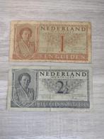 Setje muntbiljetten 1949, 1 en 2,5 gulden Juliana, Ophalen of Verzenden