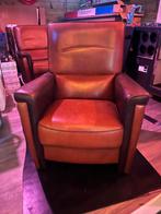 Leren fauteuil 2 stoelen, Ophalen, Zo goed als nieuw