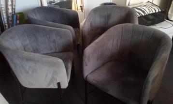 4 x Eethoek  Stoelen / Fauteuils. beschikbaar voor biedingen