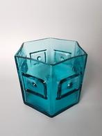 Dartington glas retro vintage design ijsvogel hexagonale vaa, Antiek en Kunst, Verzenden