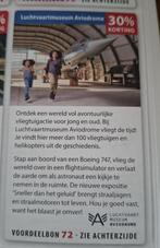 Luchtvaartmuseum Aviodrome 30% korting, Tickets en Kaartjes, Musea, Drie personen of meer, Kortingskaart