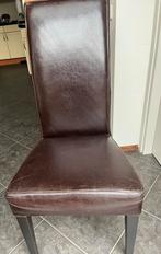 6 eetkamerstoel donkerbruin, Huis en Inrichting, Stoelen, Ophalen, Zo goed als nieuw, Bruin