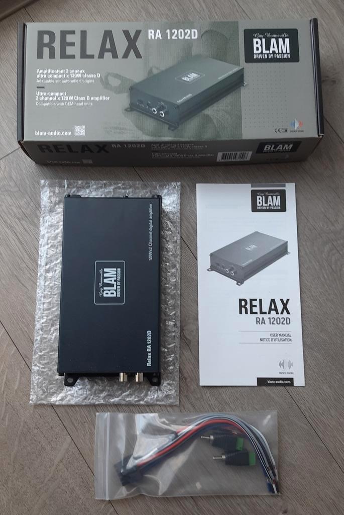 BLAM RA 1202D 480Watt RMS ultra compacte class D versterker, Auto diversen, Autospeakers, Nieuw, Ophalen of Verzenden