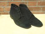 Zwart suede schoenen van Praeses (mt 10= EU 44/45), Kleding | Heren, Schoenen, Ophalen of Verzenden, Zo goed als nieuw, Zwart