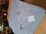 Rundshuid, ingewassen leer, Aubergine/licht blauw, Blauw, 120 cm of meer, Leer of Kunstleer, Nieuw