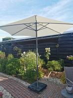 Parasol 2.5 m inclusief betonvoet 60 kg verrijdbaar, Tuin en Terras, Parasols, Ophalen, Zo goed als nieuw, 2 tot 3 meter
