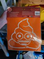 2 nieuwe stoepkrijt stencils emoji drol en lachende smiley, Ophalen of Verzenden, Nieuw