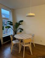 Ikea Tafel and 4 chairs - LISABO Ash wood, Ophalen, 100 tot 150 cm, 50 tot 100 cm, Zo goed als nieuw