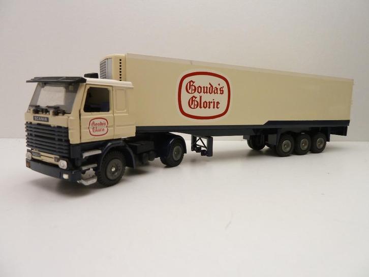 Scania 142h - V8  ''  Gouda's Glorie ''  Tekno, Hobby en Vrije tijd, Modelauto's | 1:50, Gebruikt, Bus of Vrachtwagen, Tekno, Ophalen of Verzenden