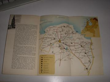 Plattegrond en folder provincie Groningen 1948  beschikbaar voor biedingen