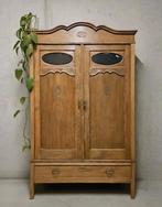 Antieke brocante Art Deco meidenkast vintage linnenkast kast, Ophalen of Verzenden
