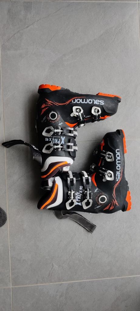 Salomon Pro X90 skischoenen - Maat 46, Sport en Fitness, Skiën en Langlaufen, Gebruikt, Schoenen, Skiën, Salomon, 160 tot 180 cm