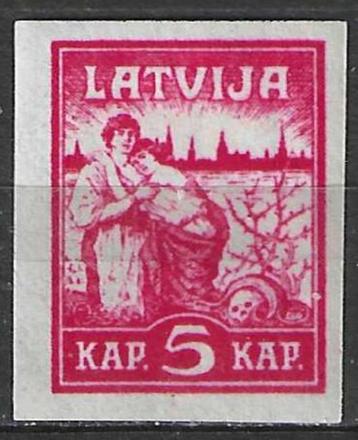 Letland 1919 - Yvert 34 - Bevrijding van Riga  (ZG) beschikbaar voor biedingen