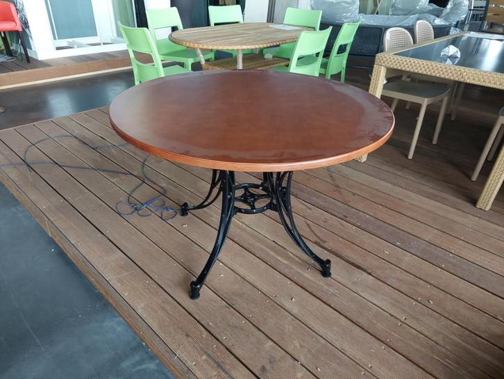 Tafel ø110cm kersen kleur, Huis en Inrichting, Tafels | Eettafels, Nieuw, 100 tot 150 cm, 100 tot 150 cm, Vijf personen of meer