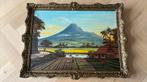 Schilderij met Indisch landschap, Antiek en Kunst, Ophalen