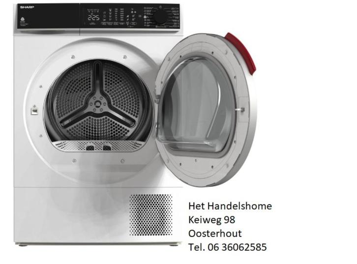 Nieuw in doos SHARP zeer zuinige 10 kg WP drogers, Witgoed en Apparatuur, Wasdrogers, Nieuw, Overige typen, Voorlader, 8 tot 10 kg