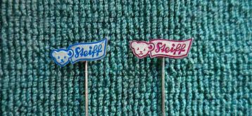 Vintage Steiff speldjes / 2 verschillende kleuren  beschikbaar voor biedingen
