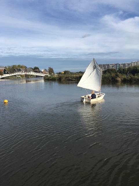Optimist (opknapper), Watersport en Boten, Zeilen en Zeiltoebehoren, Gebruikt, Overige typen, Minder dan 15 m², Minder dan 3 meter