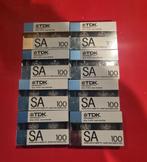 8 x TDK SA100 cassettebandjes geseald, 2 t/m 25 bandjes, Overige genres, Ophalen of Verzenden, X