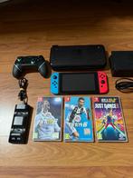 Nintendo Switch + 3 Games & Extra Accessoires, Overige genres, Ophalen of Verzenden, Zo goed als nieuw, 3 spelers of meer