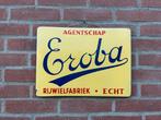 Eroba Emaille Reclamebord - Rijwielfabriek Echt, Antiek en Kunst, Antiek | Emaille, Ophalen of Verzenden