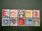 Kerstzegels 2017 complete serie gestempeld NVPH 3588 - 3597, Verzenden, Gestempeld