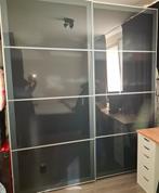 Ikea pax schuifdeuren 50 x 290 glas zwart, Huis en Inrichting, Kasten | Kledingkasten, Ophalen, Gebruikt, 200 cm of meer, Glas