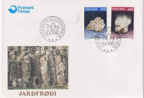 Foroyar 1992 Sa144 Mineralen, Postzegels en Munten, Postzegels | Eerstedagenveloppen, Onbeschreven, Europa, Ophalen of Verzenden