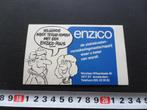 sticker Volgende week terug komen met een ENZICO Polis, Verzamelen, Ophalen, Zo goed als nieuw, Bedrijf of Vereniging