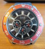 Guess horloge met oranje bezel, Sieraden, Tassen en Uiterlijk, Horloges | Dames, Leer, Staal, Guess, Polshorloge