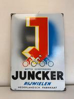 JUNCKER emaille reclamebord, Verzamelen, Ophalen, Reclamebord, Gebruikt, .
