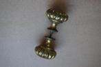 Bronzen deurknop set met 2 kanten, Antiek en Kunst, Brons, Verzenden