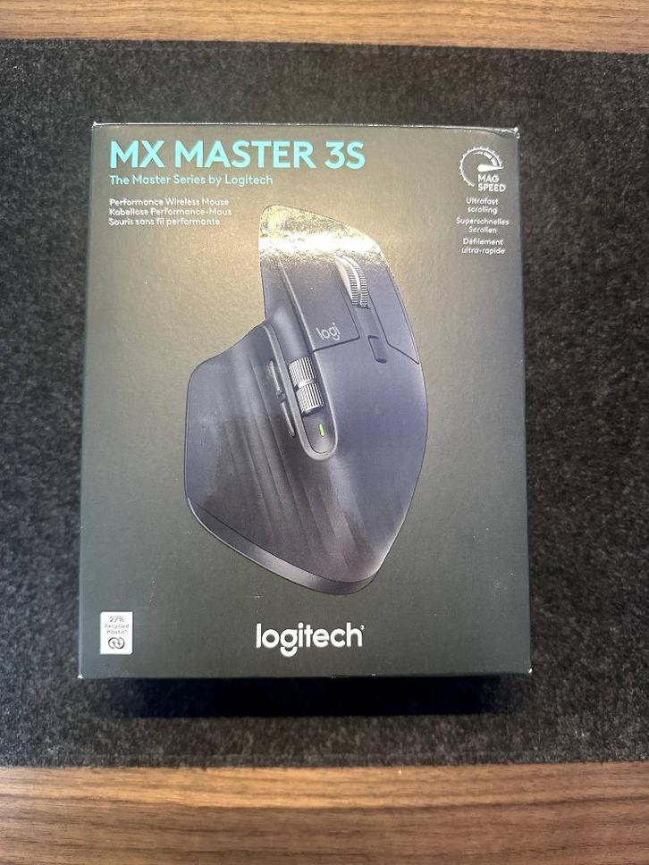 Logitech MX Master 3S, Computers en Software, Muizen, Zo goed als nieuw, Muis, Rechtshandig, Draadloos, Ergonomisch, Ophalen of Verzenden