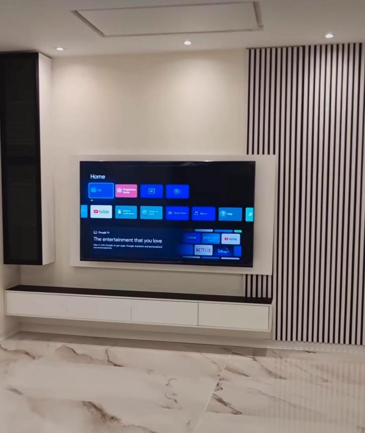 Cinewall / TVwall, Huis en Inrichting, Haarden, Zo goed als nieuw, Elektrische haard, Ophalen of Verzenden