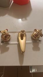 Versace Classic Three Hole Washbasin Set in Gold Finish, Huis en Inrichting, Ophalen of Verzenden, Nieuw