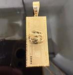 Prachtige 14 karaats gouden massieve dollar hanger, Sieraden, Tassen en Uiterlijk, Kettinghangers, Ophalen of Verzenden, Nieuw